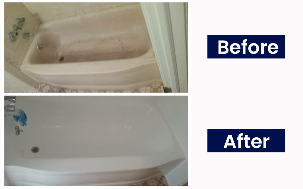 Before and After Bathtub Resurfacing | Bathroom Remodeling in Montgomery, AL