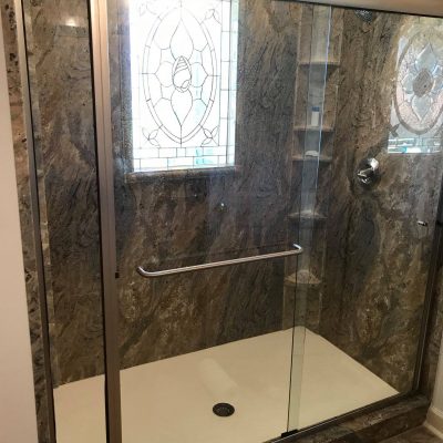 New Acrylic Shower with Glass Door | Shower Replacement in Montgomery, AL