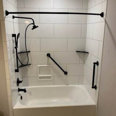 A Roman Block Bathtub and Shower| Bathtub Replacement in Montgomery, AL